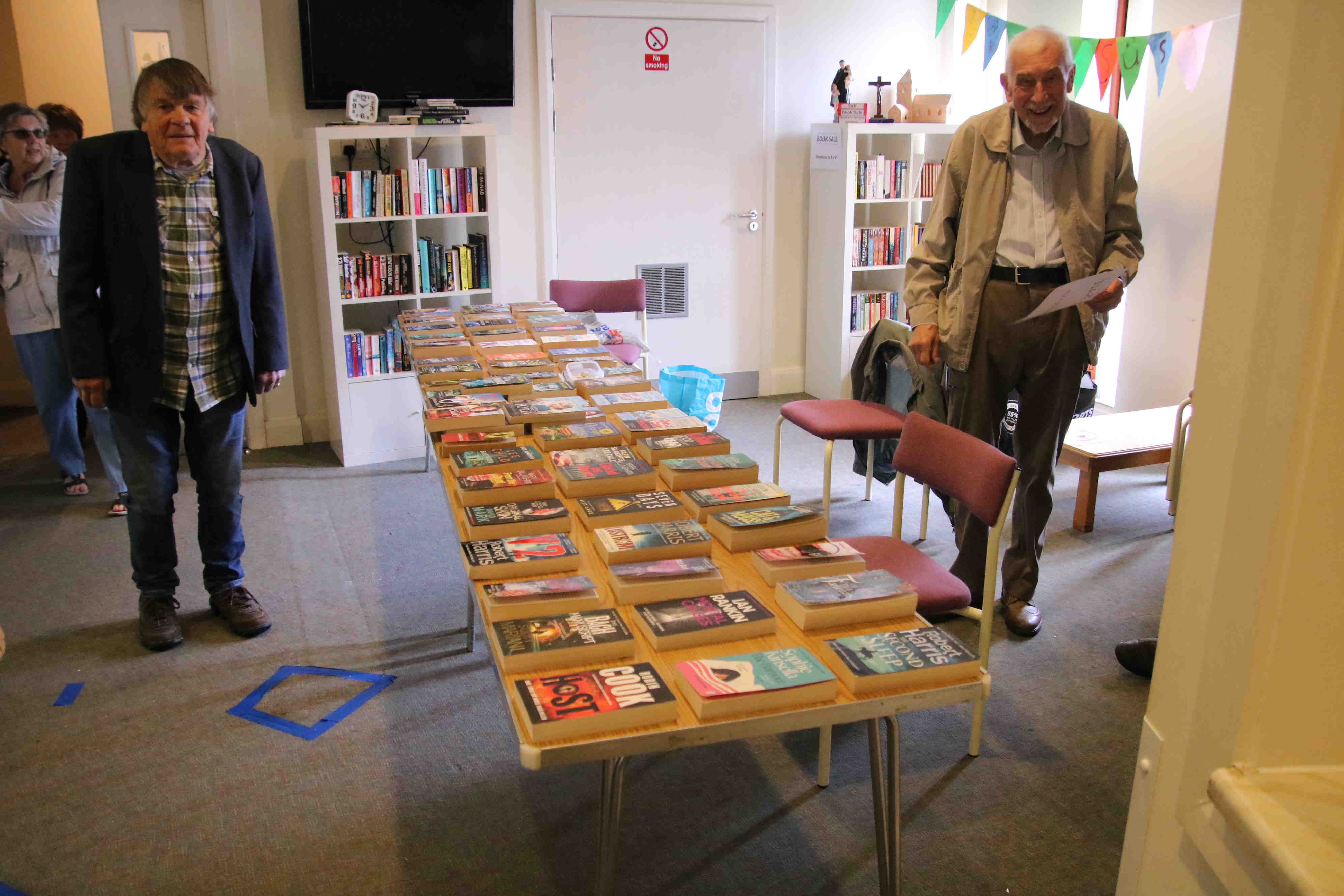 Patrick looked after the book stall